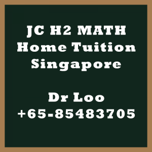 H2 Math Tuition